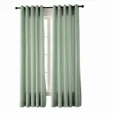 Textured Faux Dupioni Silk Curtain Drapery YUN