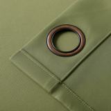 Antique Bronze Grommet Blackout Curtain Panel Drape Paz