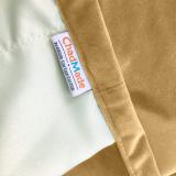 Nickel Grommet Velvet Curtain Drape Panel with Blackout Lined Birkin