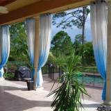 Nickel Grommet Gradient Ombre Sheer Curtain Tulle Gradual Drape HANNA
