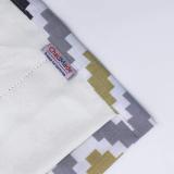 Pinch Pleat Chevon Zigzag Print Polyester Cotton Curtain with Blackout Lining BQ66253