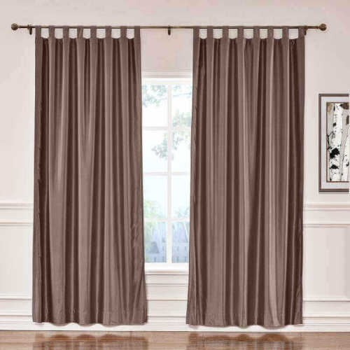 CUSTOM Lao Hang Zhou Brown Polyester Cotton Thermal Insulated Curtain