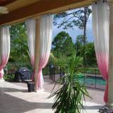Nickel Grommet Gradient Ombre Sheer Curtain Tulle Gradual Drape HANNA