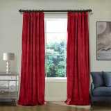 CUSTOM Birkin Raspberry Red Velvet Curtain Drapery With Lining For Traverse Rod Pole or Track
