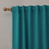 CUSTOM EDOARDO Turquoise Indoor Blackout Curtain