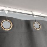 Ceiling Track Room Divider Flame Retardant Fireproof Curtain Kit for Any Space