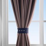 Set of 2 Curtain TieBack Holdback Each with Snap Polyester Blackout