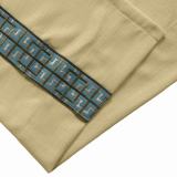 AMARA Polyester Linen Curtain Drapery With Decorative Trim Custom Sold Per Pair