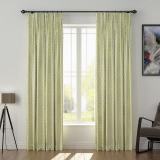 Abstract Print Polyester Linen Curtain Drapery with Privacy Blackout Thermal Lining BOBBY