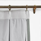 Polyester Cotton Drapery With Blackout Lining Pinch Pleat Curtain Kantee
