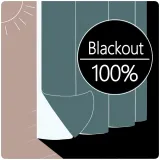 Geo Print Drape Room Darkening Curtain Lourve