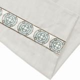 AMARA Polyester Linen Curtain Drapery With Decorative Trim Custom Sold Per Pair