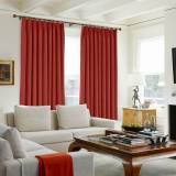 Polyester Cotton Drapery With Blackout Lining Pinch Pleat Curtain Kantee