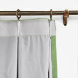 Polyester Cotton Drapery With Blackout Lining Pinch Pleat Curtain Kantee