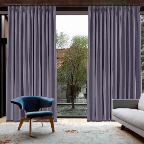 CUSTOM Capri Violet Blackout Curtains with Liner
