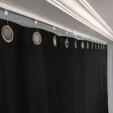 Ceiling Track Room Divider Flame Retardant Fireproof Curtain Kit for Any Space