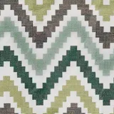 Chevon Zigzag Print Polyester Cotton Curtain ADA