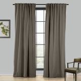 LIZ 4-in-1 Header Type Polyester Linen Curtain Drapery Custom