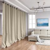 Hanging Rod Room Divider Flame Retardant Fireproof Curtain Kit for Any Space