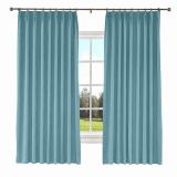 KANTE Polyester Cotton Drapery With Lining Curtains