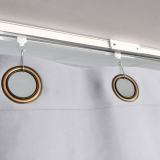 Ceiling Track Room Divider Flame Retardant Fireproof Curtain Kit for Any Space
