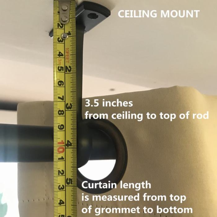 Hanging Rod Set for Window Room Divider