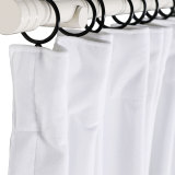 ADAH Velvet Curtain Drapery with Color Border Custom Sold Per Pair