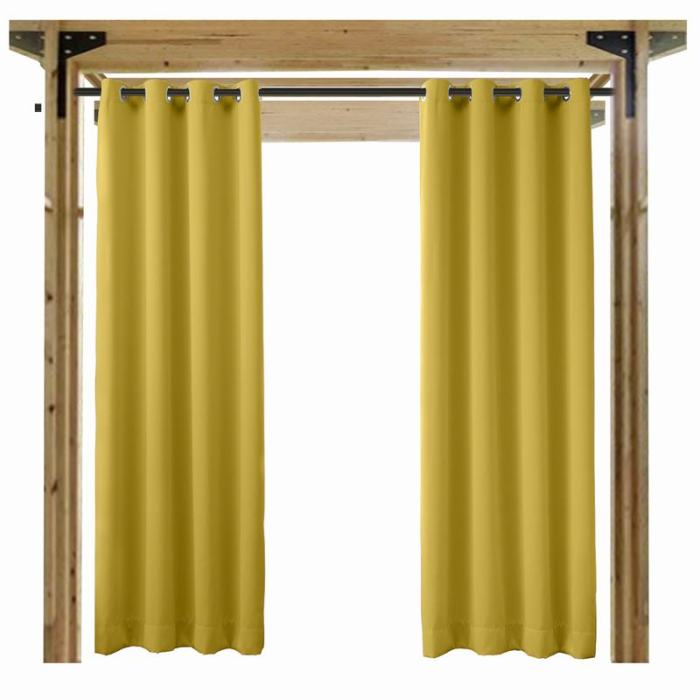 Blackout Waterproof Outdoor Curtain Patio Drapery Custom ROSE