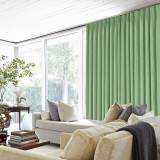 Polyester Cotton Drapery With Blackout Lining Pinch Pleat Curtain Kantee