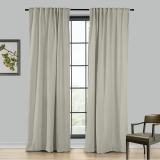 LIZ 4-in-1 Header Type Polyester Linen Curtain Drapery Custom