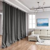 Hanging Rod Room Divider Flame Retardant Fireproof Curtain Kit for Any Space
