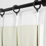 100% Blackout Curtain Pinch Pleat Thermal Foam Coated Drapery Saba