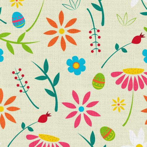 Floral Print Polyester Linen Curtain Drapery with Privacy Blackout Thermal Lining CASSIE