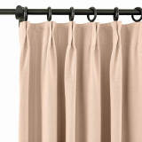 Pinch Pleat Room Darkening Blackout Curtain with Liner Capri