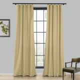 LIZ 4-in-1 Header Type Polyester Linen Curtain Drapery Custom