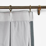 Polyester Cotton Drapery With Blackout Lining Pinch Pleat Curtain Kantee