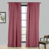 LIZ 4-in-1 Header Type Polyester Linen Curtain Drapery Custom