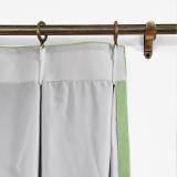 Polyester Cotton Drapery With Blackout Lining Pinch Pleat Curtain Kantee