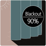 Room Darkening Curtain Drapery Panel YEFFA