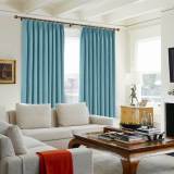 Polyester Cotton Drapery With Blackout Lining Pinch Pleat Curtain Kantee
