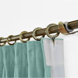 Polyester Cotton Drapery With Blackout Lining Pinch Pleat Curtain Kantee
