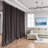 Hanging Rod Room Divider Flame Retardant Fireproof Curtain Kit for Any Space