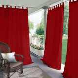 CUSTOM Edoardo Red Outdoor Curtain