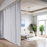 Ceiling Track Room Divider Flame Retardant Fireproof Curtain Kit for Any Space