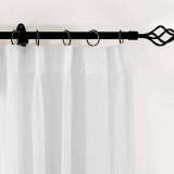 CUSTOM Scandina White Indoor Outdoor Sheer Curtain Voile Drapery