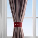 Set of 2 Curtain TieBack Holdback Each with Snap Polyester Blackout