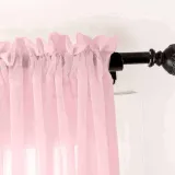 CUSTOM Scandina Pink Indoor Outdoor Sheer Curtain Voile Drapery