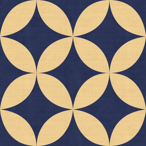 Geometric Print Polyester Linen Curtain Drapery with Privacy Blackout Thermal Lining BEATA