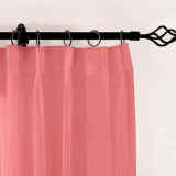 CUSTOM Scandina Rose Indoor Outdoor Sheer Curtain Voile Drapery