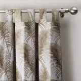 Leaves Print Curtain Window Darpe Elenor